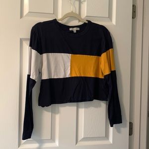 GAZE Cropped Long Sleeve Shirt